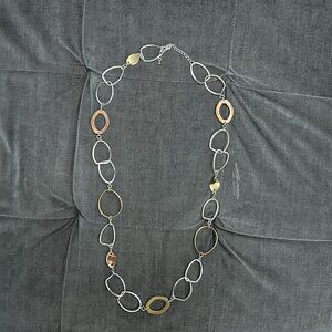 Silver and Gold Chain Necklace